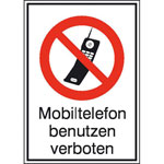 Verbots-Kombischild Mobiltelefon verboten