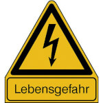 Warn-Kombischild Lebensgefahr