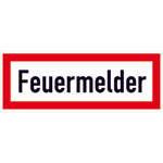 Brandschutzschild - nachleuchtend Feuermelder