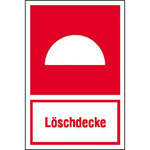Brandschutzschild - nachleuchtend Löschdecke