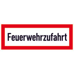 Hinweisschild für die Feuerwehr Feuerwehrzufahrt