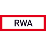 Hinweisschild für die Feuerwehr RWA