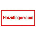 Hinweisschild zur Betriebskennzeichnung Heizöllagerraum