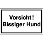 Hinweisschild - Grundbesitzkennzeichnung Vorsicht! Bissiger Hund