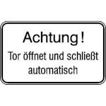 Hinweisschild für Tankanlagen und Garagen