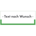 Abfallkennzeichnung - Individuelles Hinweisschild mit Text nach Wahl
