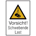 Warn-Kombischild Vorsicht! Schwebende Last