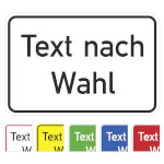 Individuell gefertigtes Aluminiumschild erhaben geprägt mit Text nach Wahl, max. 2 Zeilen mit jeweils 12 Zeichen