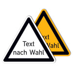 Individuell gefertigtes Aluminiumschild geprägt mit Text nach Wahl, max. 2 Zeilen mit jeweils 10 Zeichen