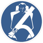 Gebotsschild Sicherheitsgurt anlegen