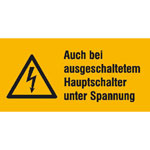 Warn-Kombischild Auch bei ausgeschaltetem Hauptschalter unter