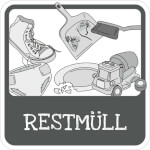 Hinweisschild Mülltrennung