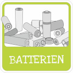 Hinweisschild Batterieentsorgung