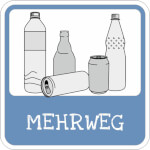 Hinweisschild Mehrweg-Flaschenentsorgung