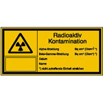 Warn-Kombischild / Strahlenschutz Radioaktiv Kontamination