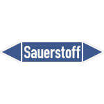 Rohrleitungspfeil Sauerstoff
