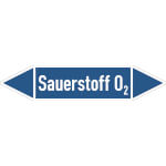 Rohrleitungspfeil Sauerstoff O2