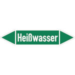 Rohrleitungspfeil Heißwasser