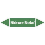 Rohrleitungspfeil Kühlwasser Rücklauf