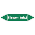 SafetyMarking Rohrleitungspfeil Kühlwasser Vorlauf