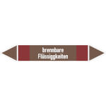 Rohrleitungspfeil Brennbare Flüssigkeiten