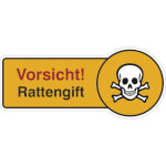 Rondenschild Vorsicht Rattengift