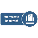 Rondenschild Warnweste benutzen