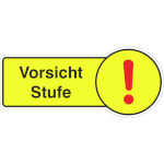 Rondenschild Vorsicht Stufe