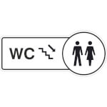 Rondenschild WC Treppe runter