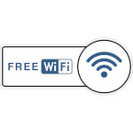 Hinweisschild FREE WiFi