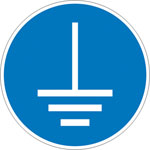 Gebotsschild Vor Benutzung erden