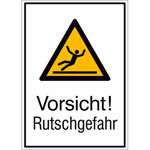 Warn-Kombischild Vorsicht! Rutschgefahr