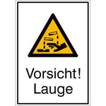 Warn-Kombischild Vorsicht! Lauge