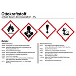 Gefahrstoffetikett Ottokraftstoff