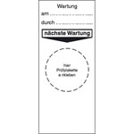 Grundplakette Wartung 