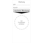 Grundplakette Wartung 