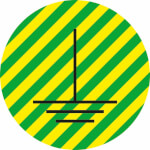 Etiketten auf Bogen - Kennzeichnung elektrische Betriebsmittel Schutzleiter Erde