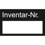 Inventaretiketten Inventar-Nr.: