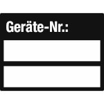 Inventaretiketten Geräte-Nr.: