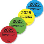 Inventuretiketten, blau Inventur