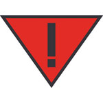 SafetyMarking Aufkleber  Vorsichtig verschieben nach GGVE/RID