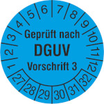 Prüfplakette Geprüft nach DGUV Vorschrift 3