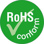 SafetyMarking RoHS conform Aufkleber kennzeichnet Schwermetallfreie Bauteile
