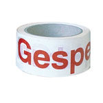 Klebebänder zur Qualitätssicherung weiß/rot, Text: Gesperrt