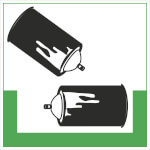 Abfallkennzeichnung - Symbolschild Spraydosen
