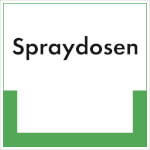 Abfallkennzeichnung - Textschild Spraydosen