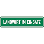 SafetyMarking Hinweisschild Landwirt im Einsatz