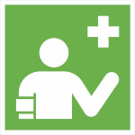 Erste-Hilfe-Schild - langnachleuchtend Ersthelfer