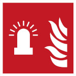 Brandschutzschild - langnachleuchtend Brandalarm-Blitzleuchte