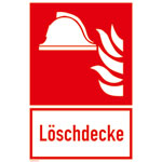Brandschutz-Kombischild - nachleuchtend Mittel und Geräte zur Brandbekämpfung- Löschdecke